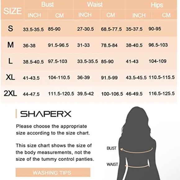 NWOT SHAPERX Tummy Control Shapewear for Women Seamless Body Shaper Size XL - Picture 4 of 4